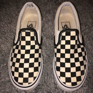 Black & White Checkerboard Vans